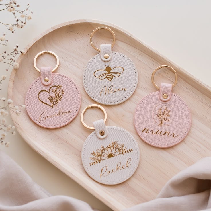 Leather Personalized Keyring